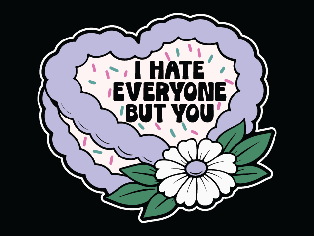 I Hate Everyone, But You Free SVG File – funny love quote