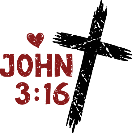 John 3:16 Christian cross Free SVG File for Members – religious tshirt design