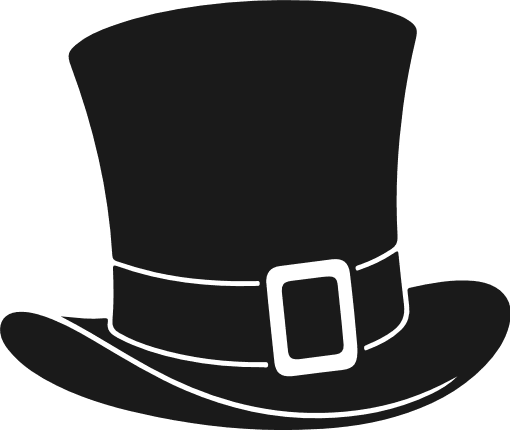 Leprechaun Hat silhouette Free SVG File for Members - St. Patrick’s day, hat clipart
