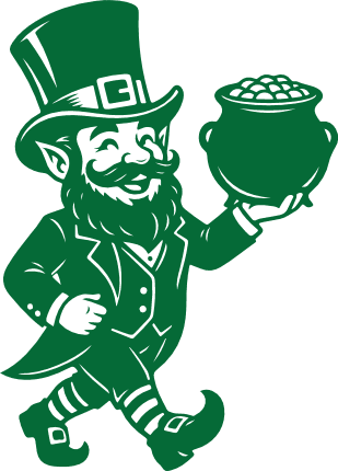 Leprechaun Cartoon Character with Pot of Gold Free SVG File for Members – St Patrick’s Day clipart