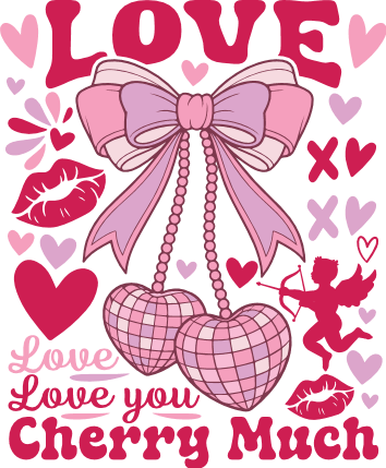 Love You Cherry Much Free SVG File for Members – valentines day gift