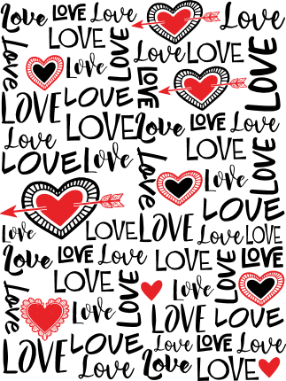 Love sign Free SVG File for Members – Valentine’s day tshirt design