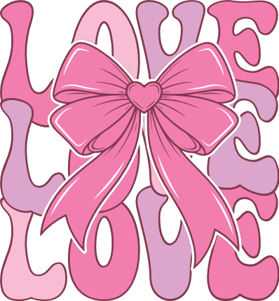 Love, echo stacked text Free SVG File for Members – valentines tshirt design