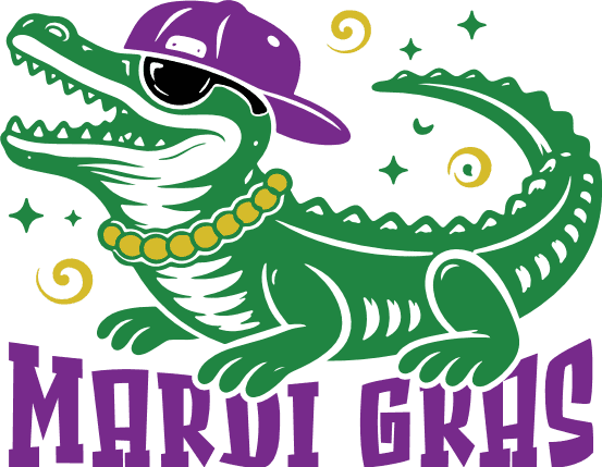 Mardi Gras Alligator Free SVG File for Members – tshirt design