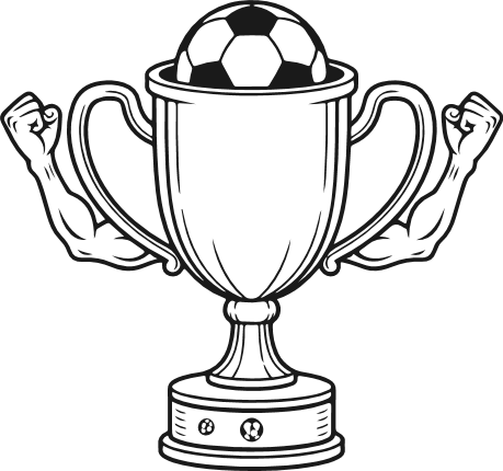 Soccer Muscle Trophy Free SVG File – soccer clipart image