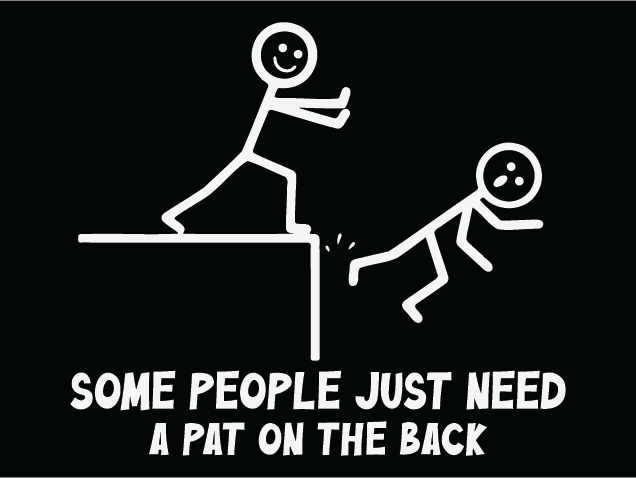 Some People Just Need a Pat on the Back Free SVG File for Members – sarcastic quote