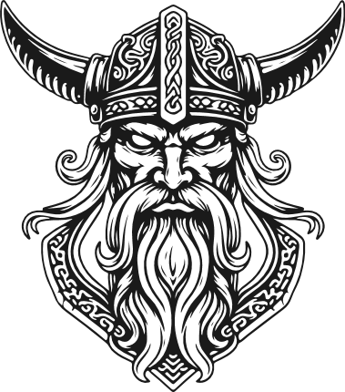 Viking warrior head with horned helmet free svg file for members - Viking warrior clipart
