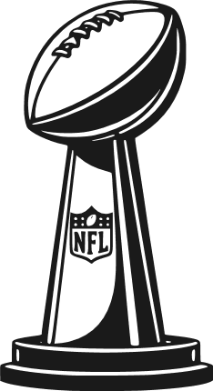American Football Super Bowl Trophy Free SVG File for Members – Vince Lombardi Trophy clipart