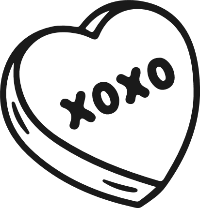 XOXO heart Free SVG File - valentine's day tshirt design