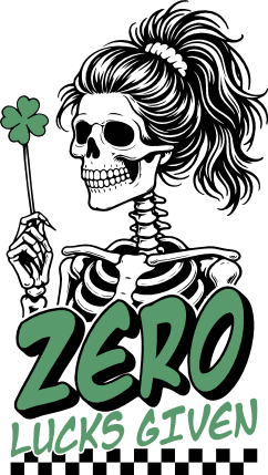 Zero Lucks Given Free SVG File for Members – Funny St Patrick’s quote