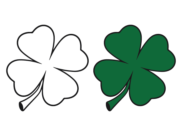 4 Leaf Clover Free SVG File – St Patrick’s Day Lucky clover clipart