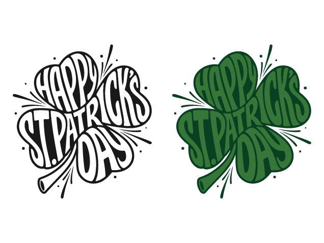 Happy St. Patrick’s Day, Clover leaf Free SVG File for Members – Saint Patrick’s Day Decor