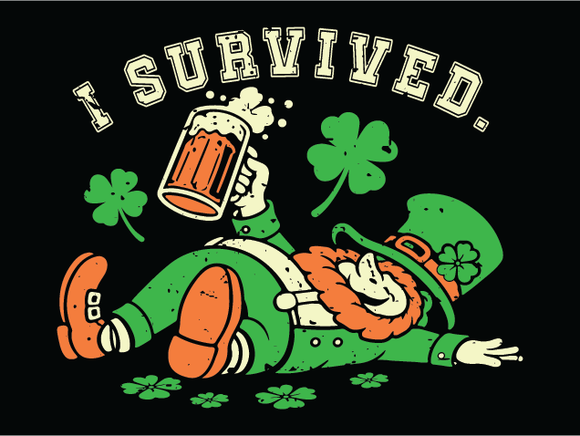 I Survived Free SVG File for Members – Funny Saint Patrick's quote