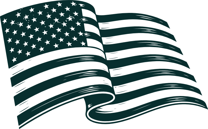 Waving American Flag Free SVG File for Members - Patriotic, USA flag clipart