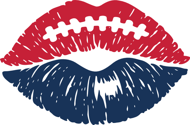 Grunge American Football Lips Free SVG File for Members – Football lips clipart