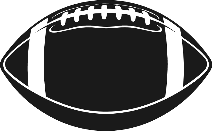 American Football ball silhouette Free SVG File – Football clipart image