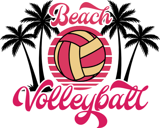 Beach Volleyball Free SVG File – sports tshirt design