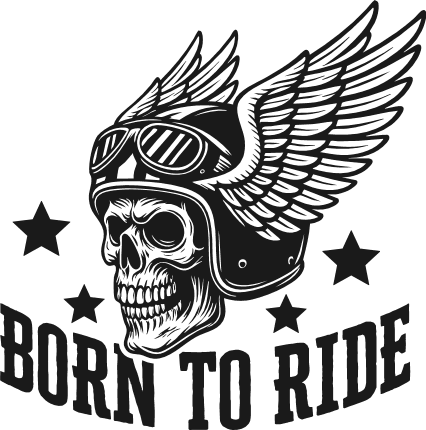 Born to Ride Free SVG File for Members – biker hoodie design