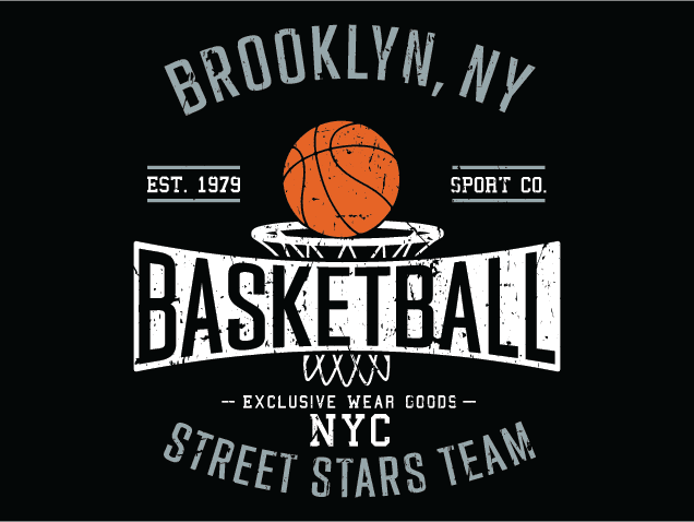 Brooklyn NY Basketball Free SVG File for Members – Basketball fan tshirt design
