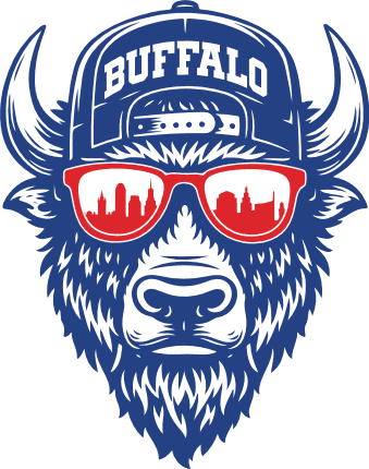 Cool Buffalo with sunglasses and cap Free SVG File for Members – Football mascot svg