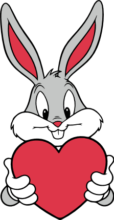Cute Cartoon Bunny Holding a Heart Free SVG File for Members – valentines bunny clipart