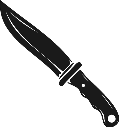 Camping Knife silhouette Free SVG File for Members – cooking, knife clipart