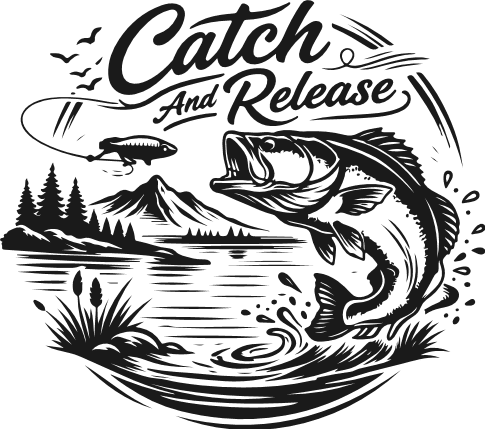 Catch And Release Free SVG File for Members – fishing quote
