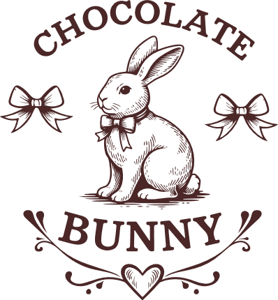 Chocolate Bunny Free SVG File – Easter tshirt design