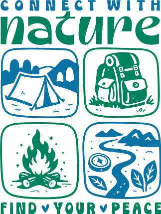Connect With Nature, Find Your Peace Free SVG File for Members – Outdoor Quote