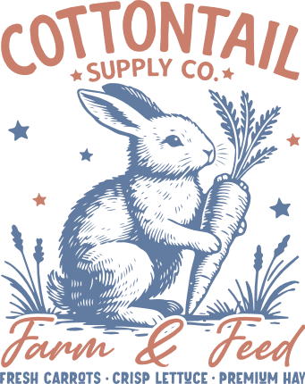 Cottontail Supply Co. Farm & Feed Free SVG File for Members – easter sign