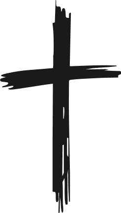 Distressed Christian cross silhouette Free SVG File for Members – Jesus Cross clipart