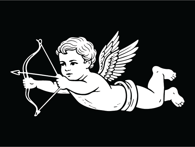 Cute Cupid angel with bow Free SVG File – Valentine's cupid clipart image