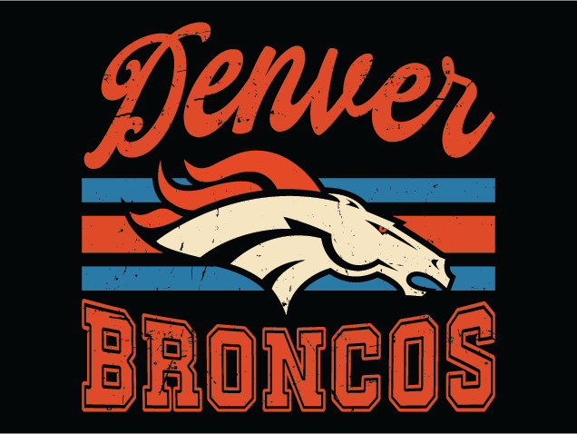 Denver Broncos Logo Free SVG File for Members – Football Team Mascot SVG
