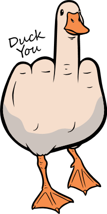 Duck You Free SVG File for Members – Sarcastic Quote, tshirt design