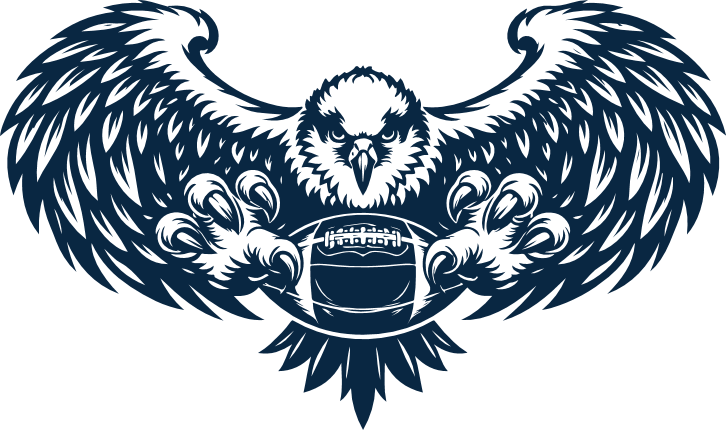 Eagle Football Mascot Free SVG File – eagle sports logo clipart