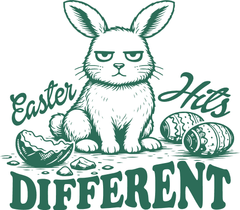 Easter Hits Different Free SVG File for Members – Funny Easter tshirt design
