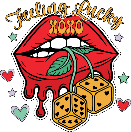 Feeling Lucky XOXO Free SVG File for Members – Valentine's day design