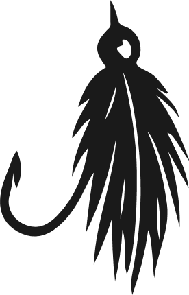 Fishing Hook silhouette Free SVG File – Fishing Clipart Image