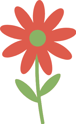Minimalist Flower Free SVG File – Decorative Floral clipart image