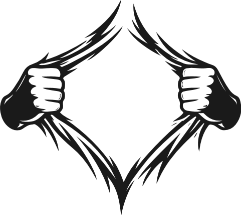 Hands Ripping Shirt Free SVG File for Members – sports lover showing jersey clipart