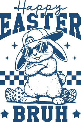 Happy Easter Bruh Free SVG File for Members –Easter tshirt design