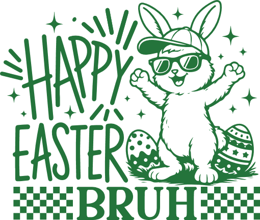 Happy Easter Bruh Free SVG File for Members – Easter tshirt design