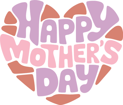 Happy Mother's Day heart Free SVG File for Members – gift for mom