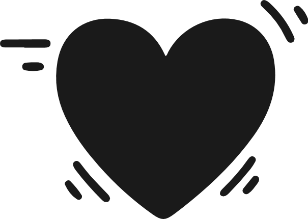 Heart silhouette Free SVG File – valentines heart clipart image