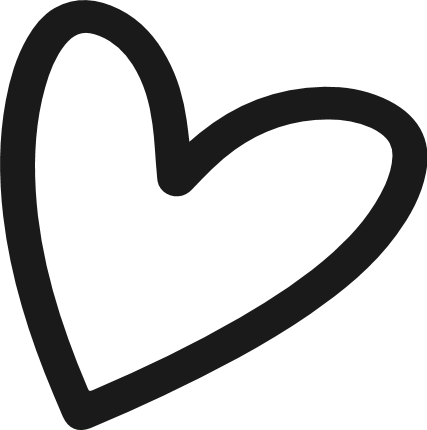 Hand Drawn Heart outline Free SVG File – minimalist heart clipart image