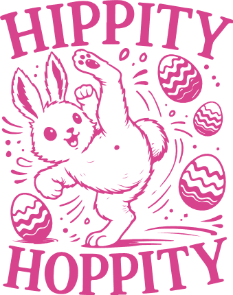 Hippity Hoppity Free SVG File for Members – Easter tshirt design