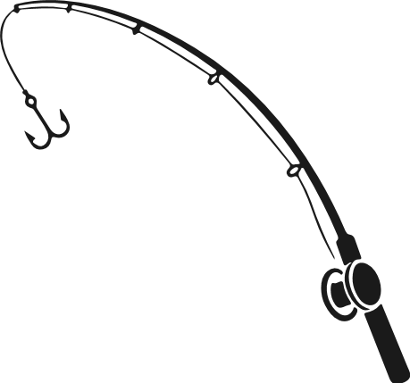 Fishing Hook silhouette Free SVG File for Members – Fishing Clipart Image
