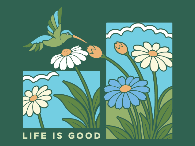 Life Is Good Free SVG File for Members – Positive Quote, floral tshirt design