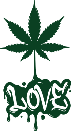 Love sign, Weed Free SVG File for Members – tshirt design