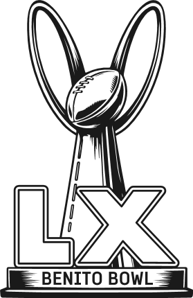 LX Benito Bowl Free SVG File for Members – Super Bowl trophy design